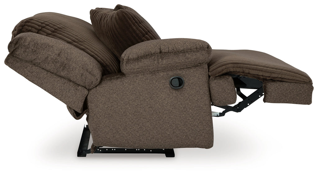 Top Tier Chocolate 3 Pc Reclining Sofa and 2 Pc Reclining Loveseat