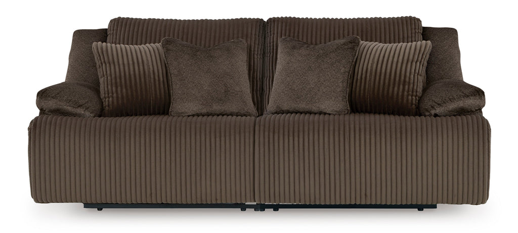 Top Tier Chocolate 3 Pc Reclining Sofa and 2 Pc Reclining Loveseat