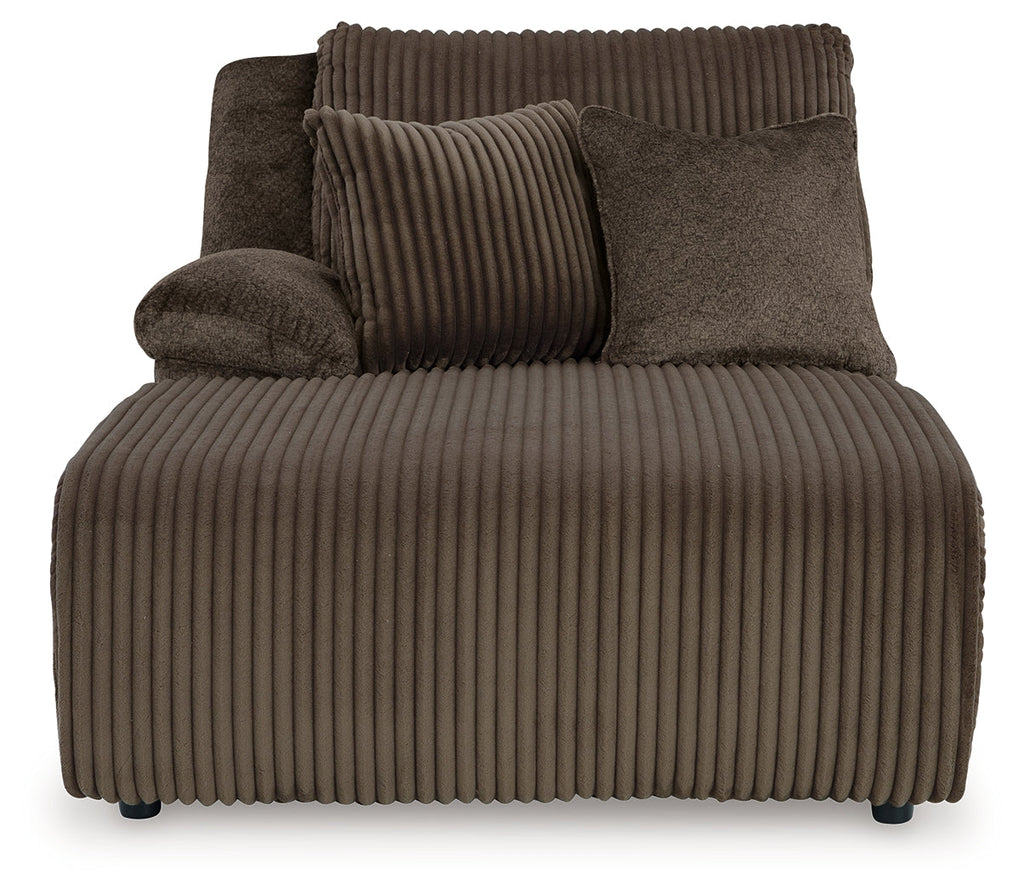 Top Tier Chocolate 3-Piece Sofa Chaise Sectional (Left Shape)