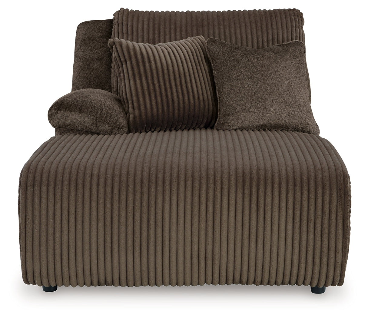 Top Tier Chocolate 3-Piece Sofa Chaise Sectional (Left Shape)