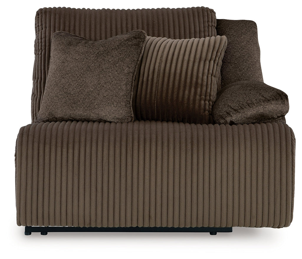 Top Tier Chocolate 3-Piece Sofa Chaise Sectional (Left Shape)