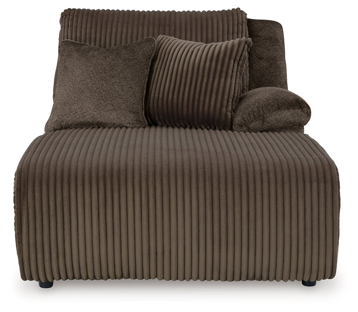 Top Tier Chocolate 3-Piece Sofa Chaise Sectional (Right Shape)