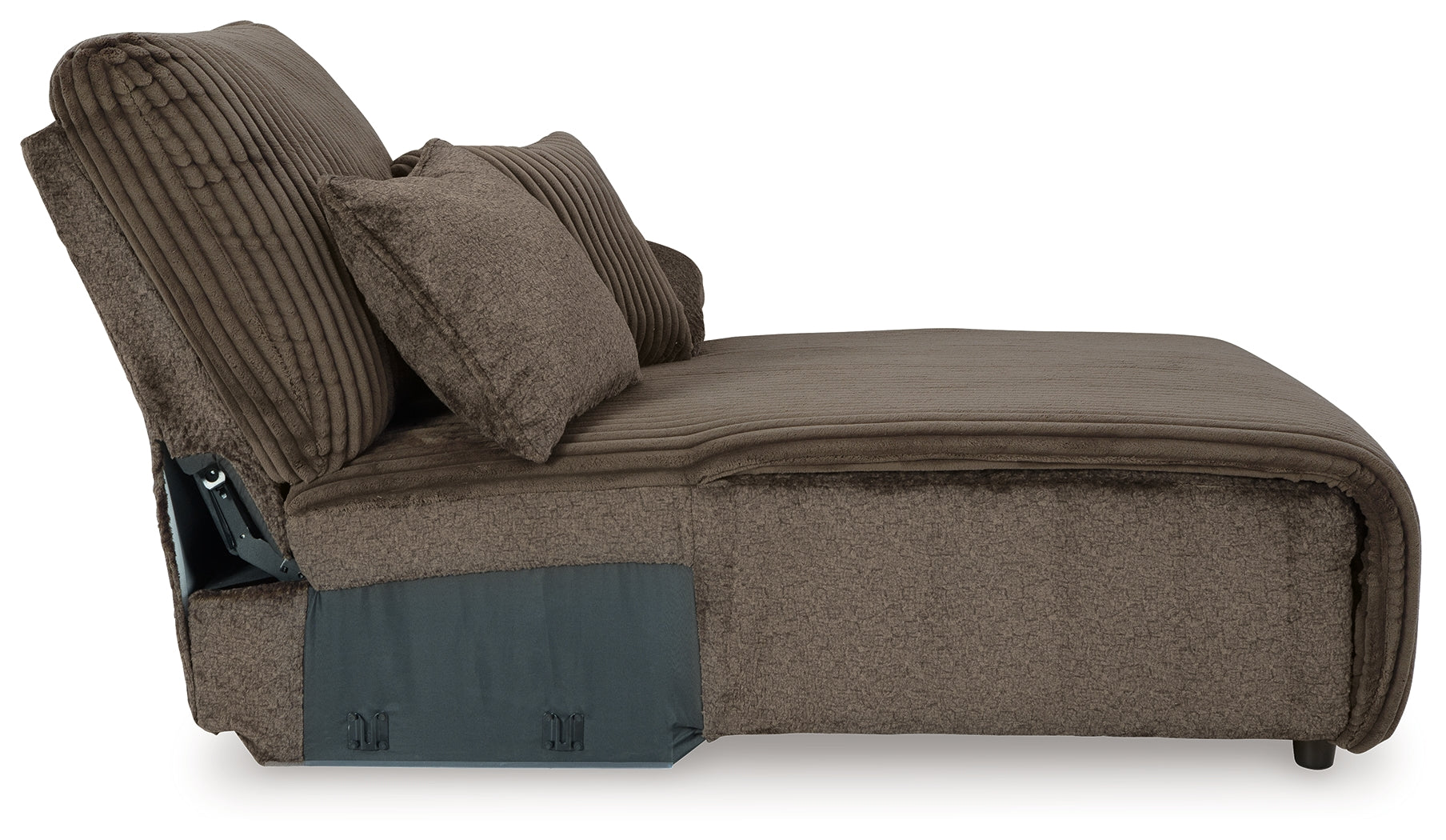 Top Tier Chocolate 3-Piece Sofa Chaise Sectional (Right Shape)