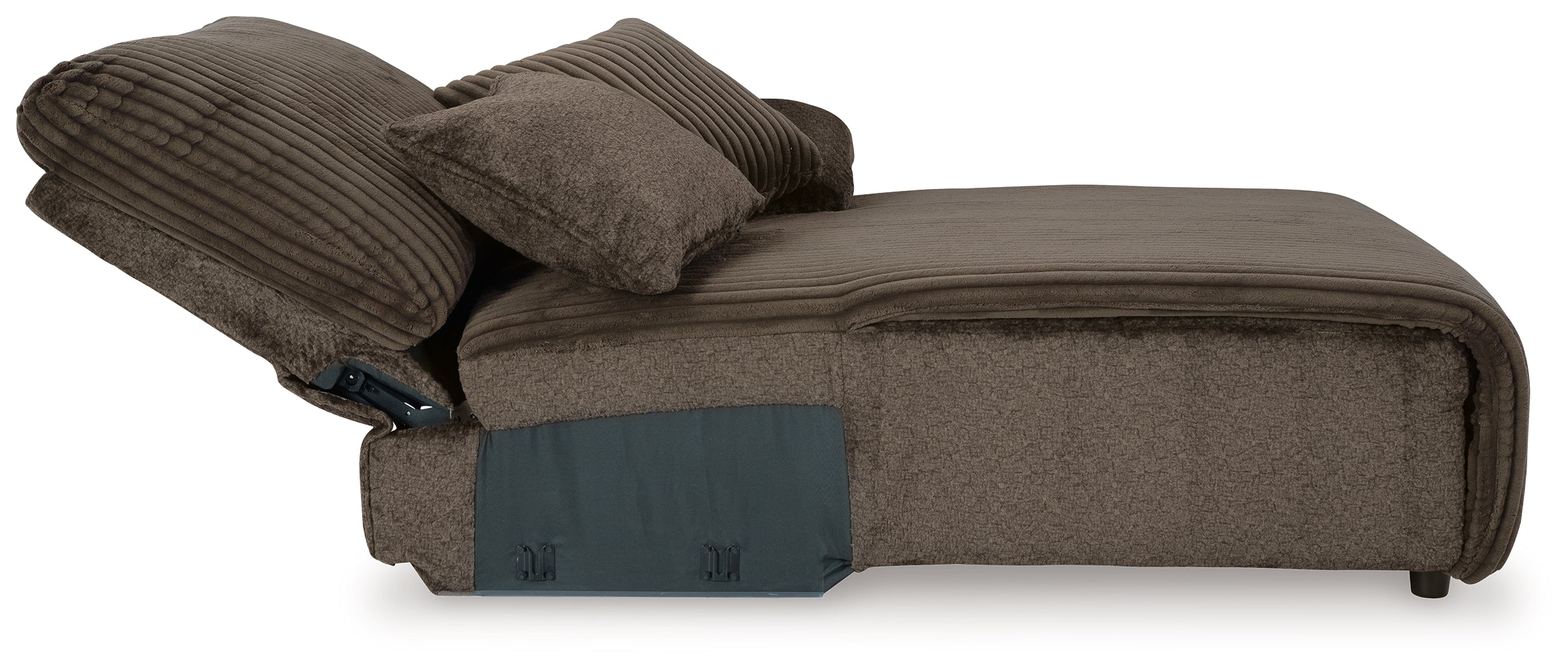 Top Tier Chocolate 3-Piece Sofa Chaise Sectional (Right Shape)