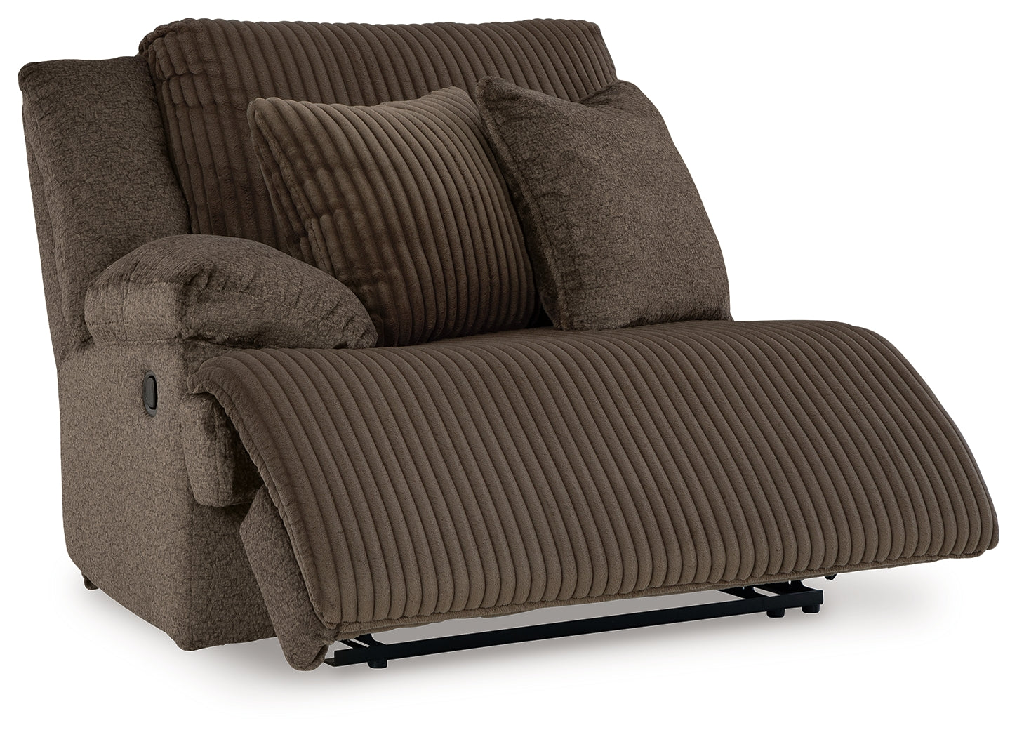 Top Tier Chocolate 3-Piece Sofa Chaise Sectional (Right Shape)