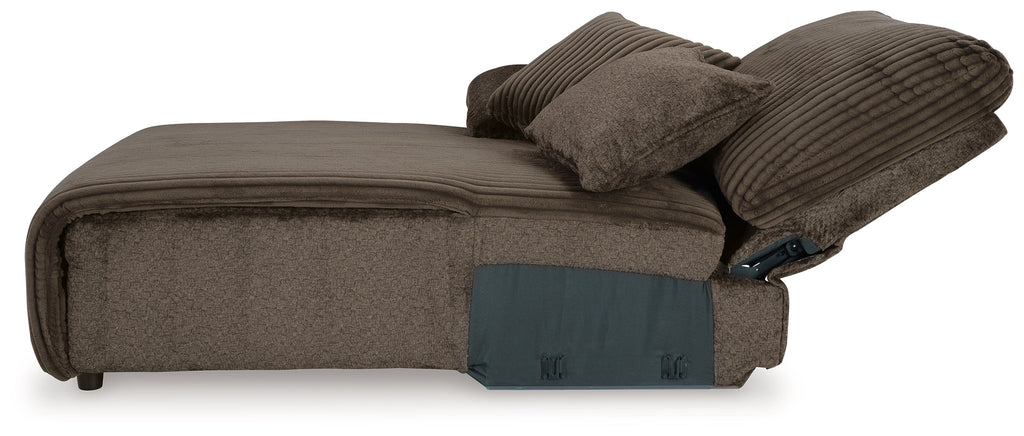 Top Tier Chocolate 4-Piece Reclining Sectional with Chaise