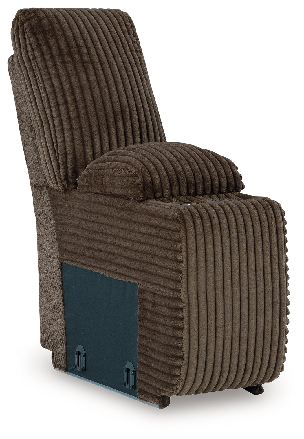Top Tier Chocolate 4-Piece Reclining Sectional with Chaise
