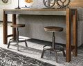 Torjin Brown/Gray Counter Height Dining Table and 2 Barstools