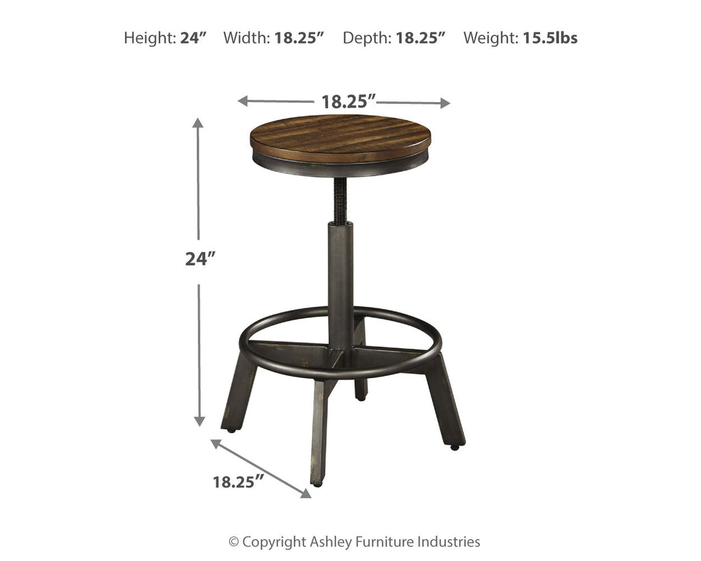 Torjin Brown/Gray Counter Height Dining Table and 2 Barstools