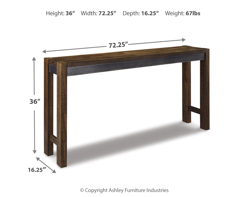 Torjin Brown/Gray Counter Height Dining Table with 4 Barstools