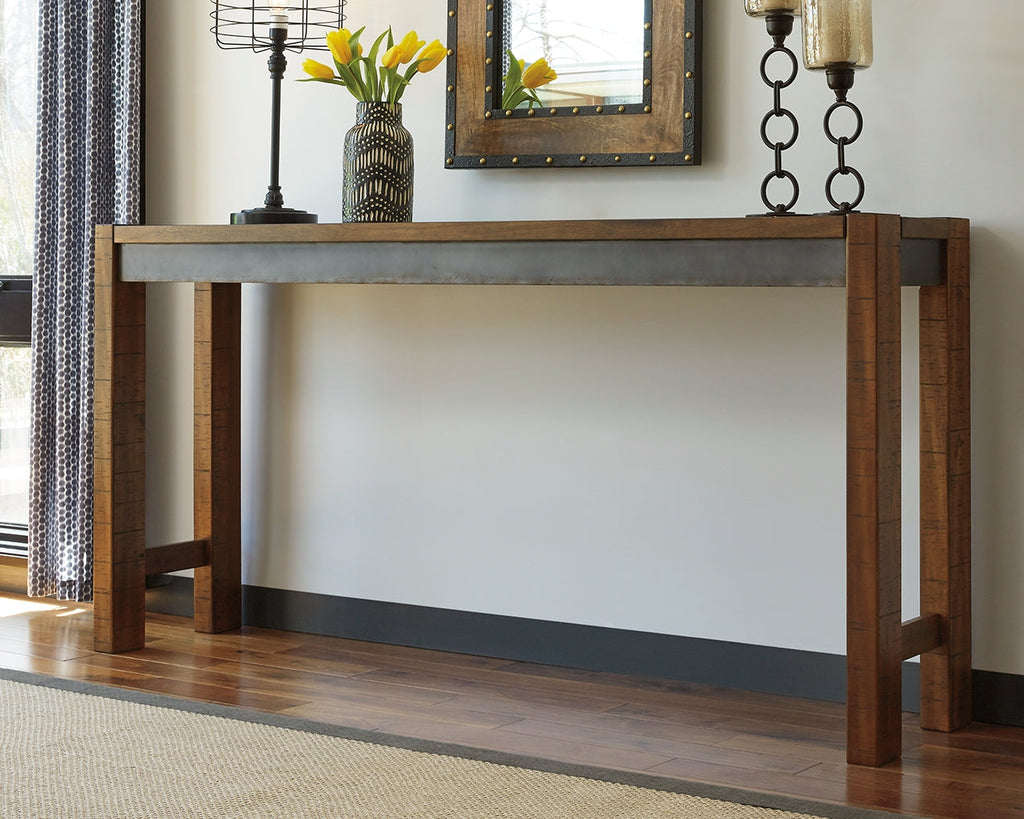 Torjin Brown/Gray Counter Height Long Dining Table