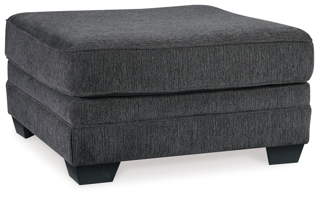Tracling Slate 3-Piece Sectional and Ottoman