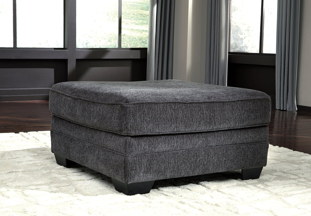 Tracling Slate 3-Piece Sectional and Ottoman