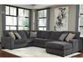 Tracling Slate 3pc RAF Chaise Sectional