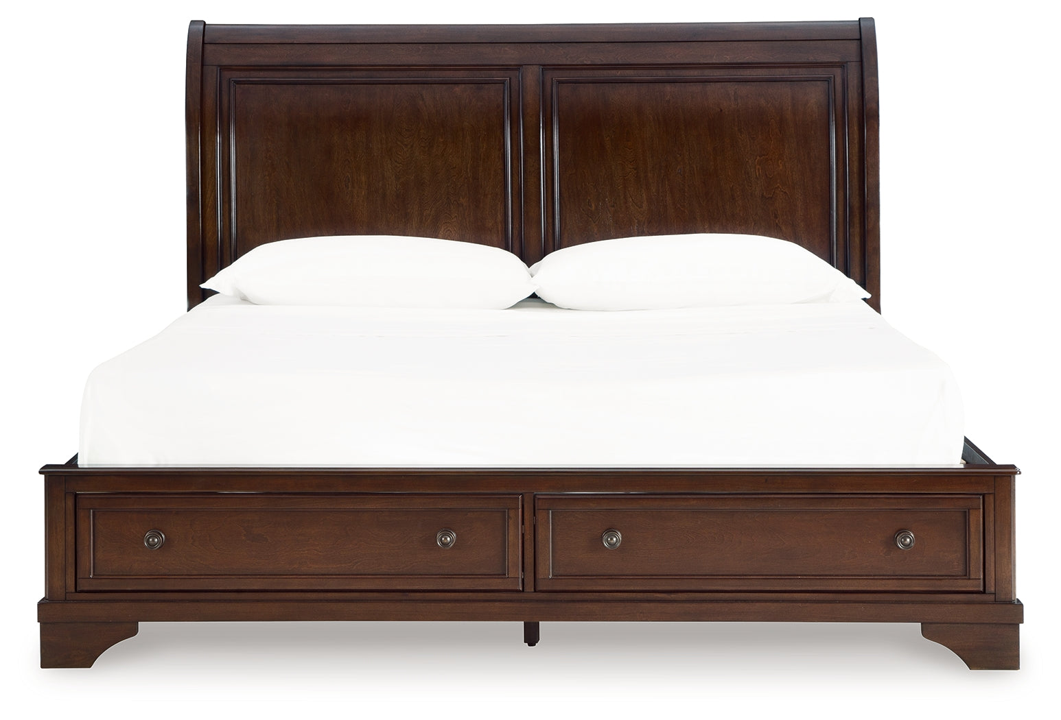 Trellington Brown King Sleigh Storage Bed