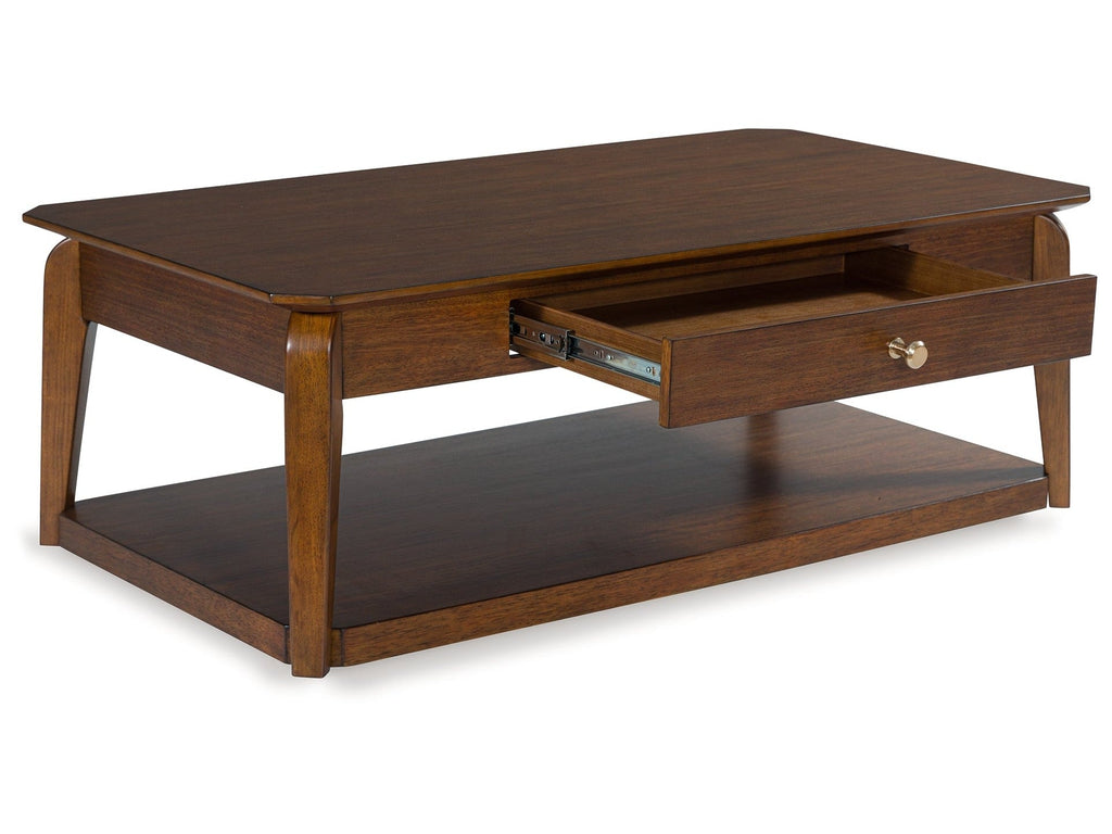 Trenmour Medium Brown Rectangular Cocktail Table