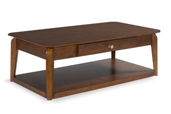 Trenmour Medium Brown Rectangular Cocktail Table