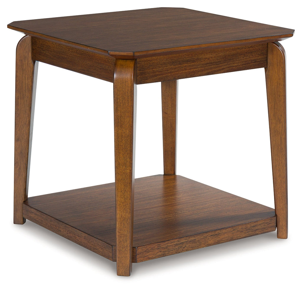 Trenmour Medium Brown Square End Table