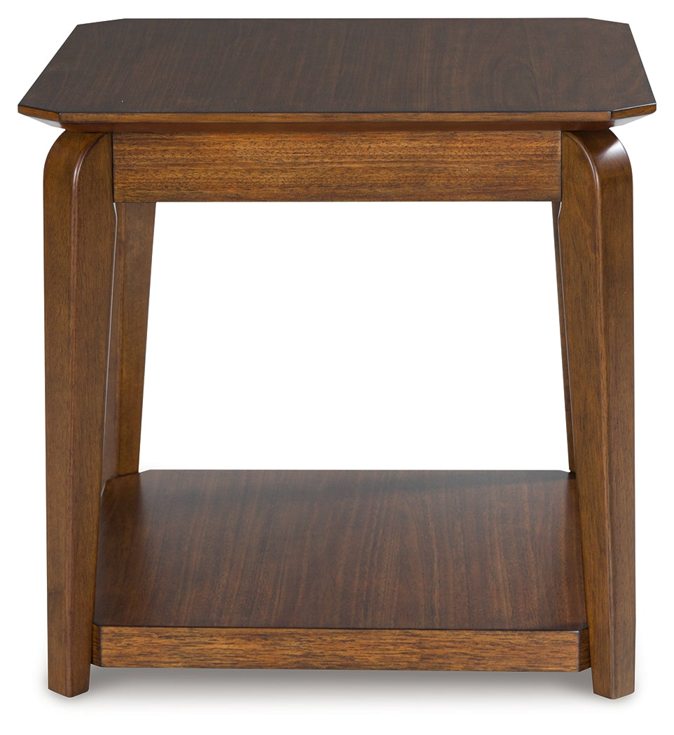 Trenmour Medium Brown Square End Table