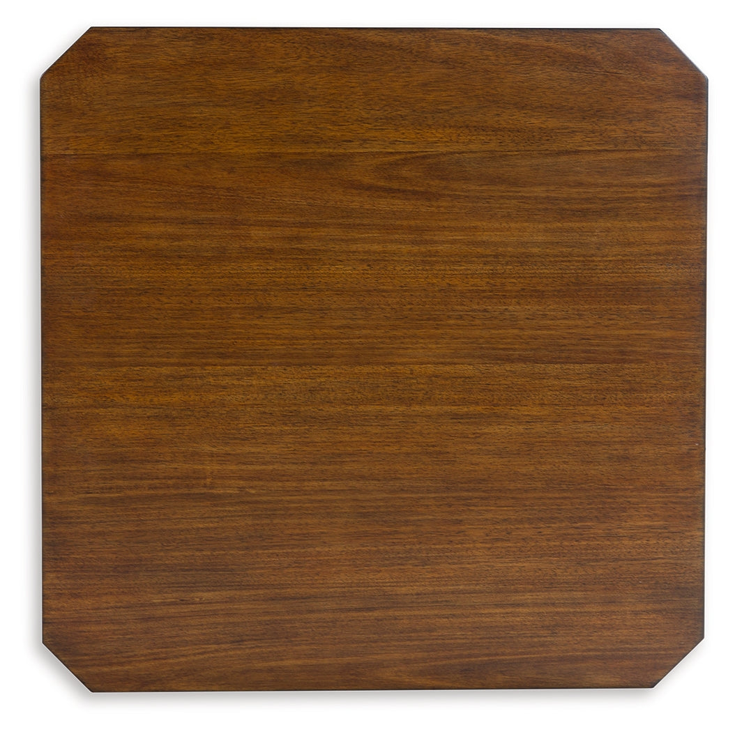 Trenmour Medium Brown Square End Table