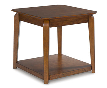Trenmour Medium Brown Square End Table