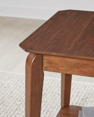 Trenmour Medium Brown Square End Table