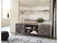 Treybrook Distressed Gray Accent Cabinet