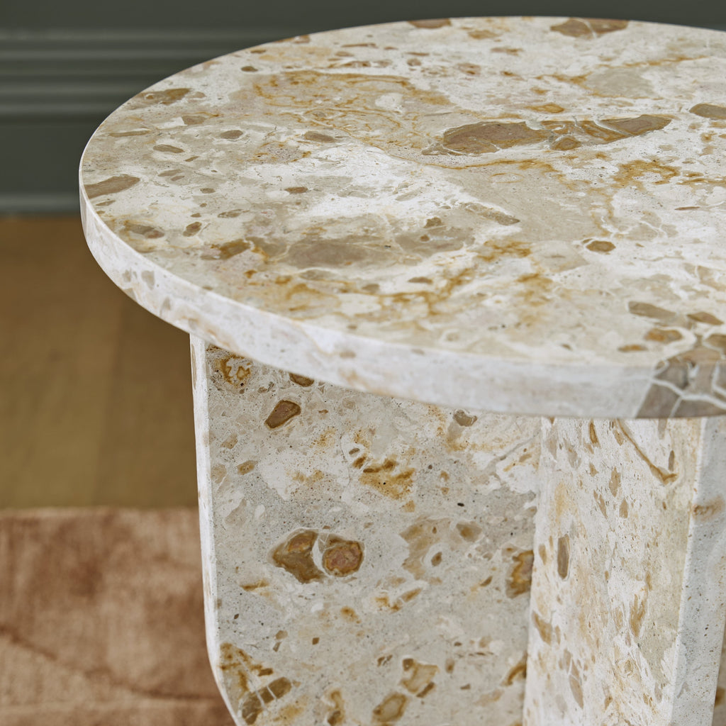 Treygan Beige Accent Table