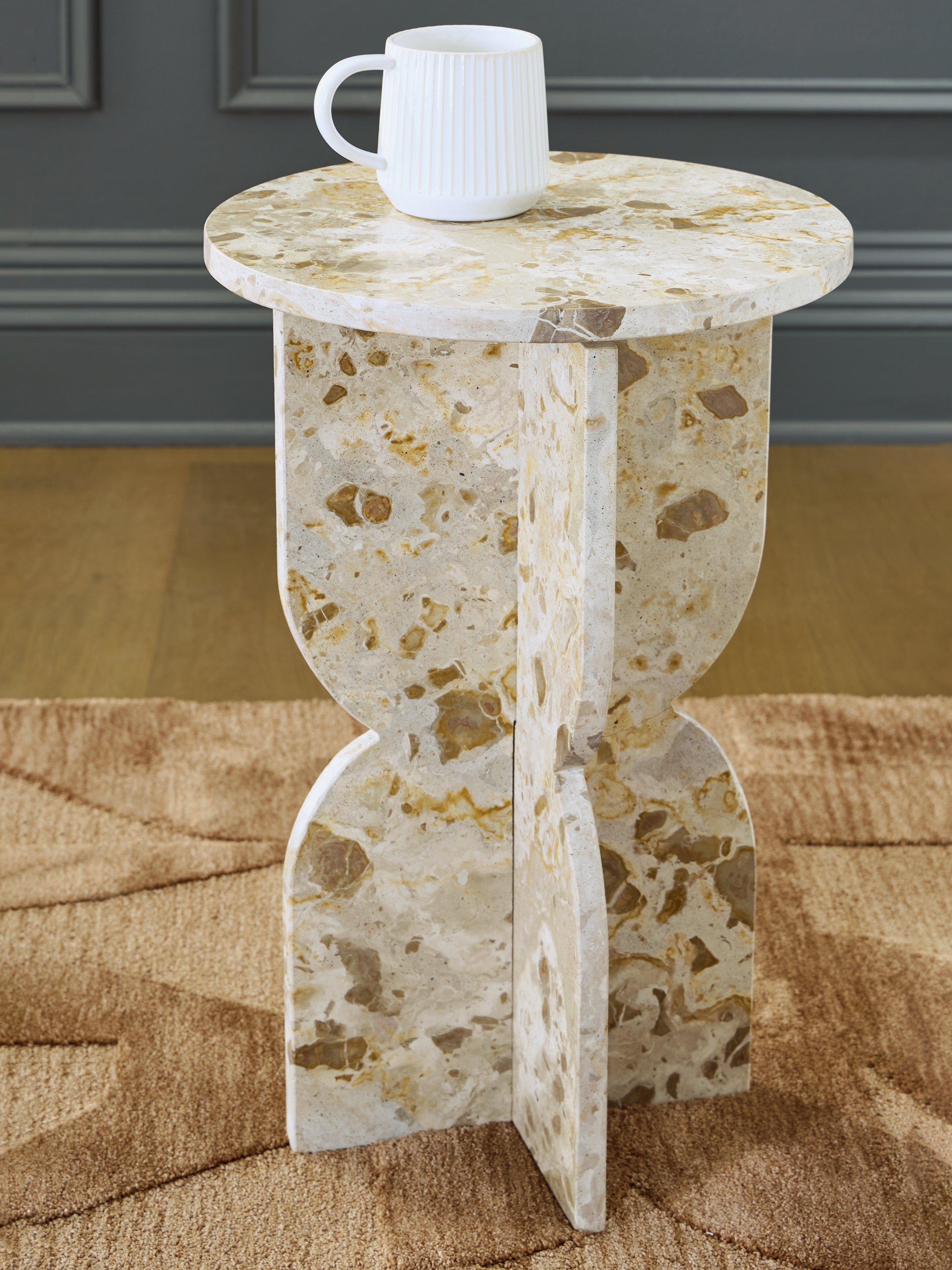 Treygan Beige Accent Table