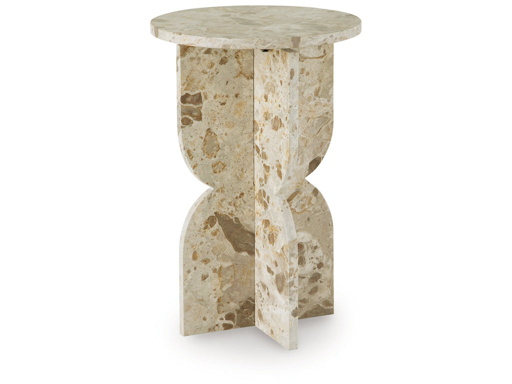 Treygan Beige Accent Table