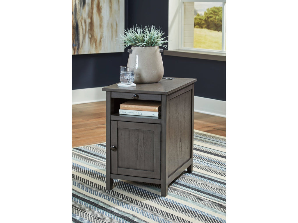 Treytown Gray Chairside End Table