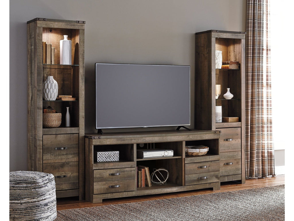 Trinell Brown 3-Piece Entertainment Center