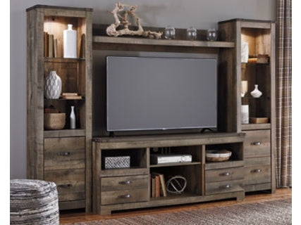 Trinell Brown 4-Piece Entertainment Center