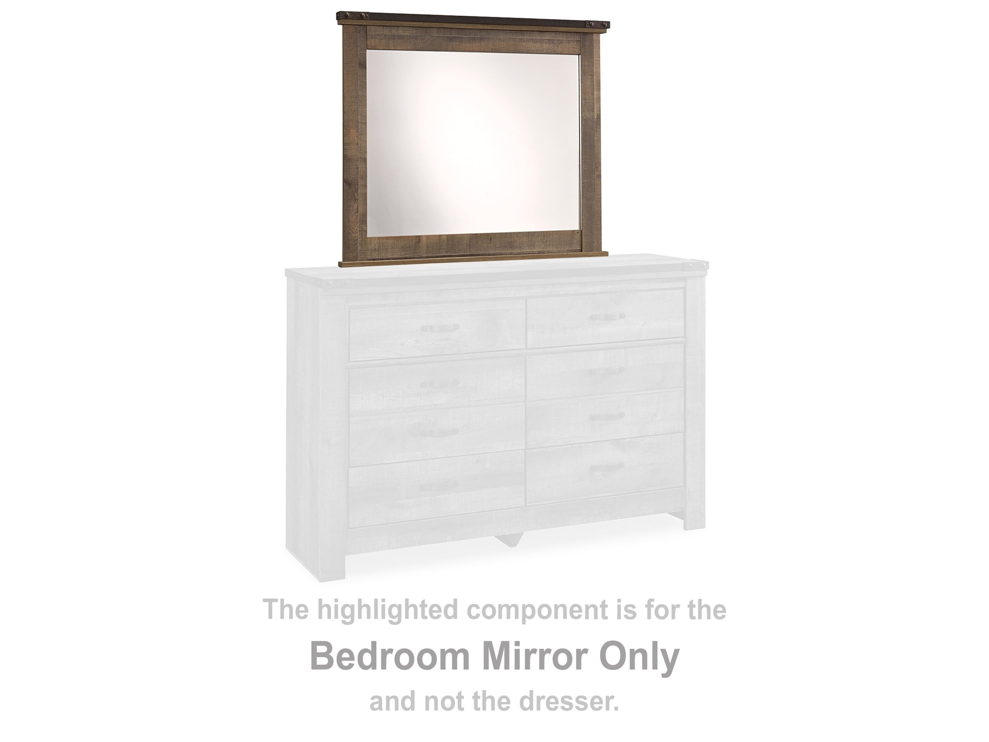 Trinell Brown Bedroom Mirror