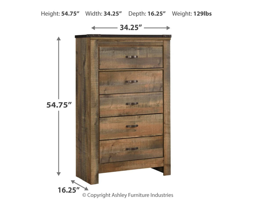 Trinell Brown Chest of Drawers