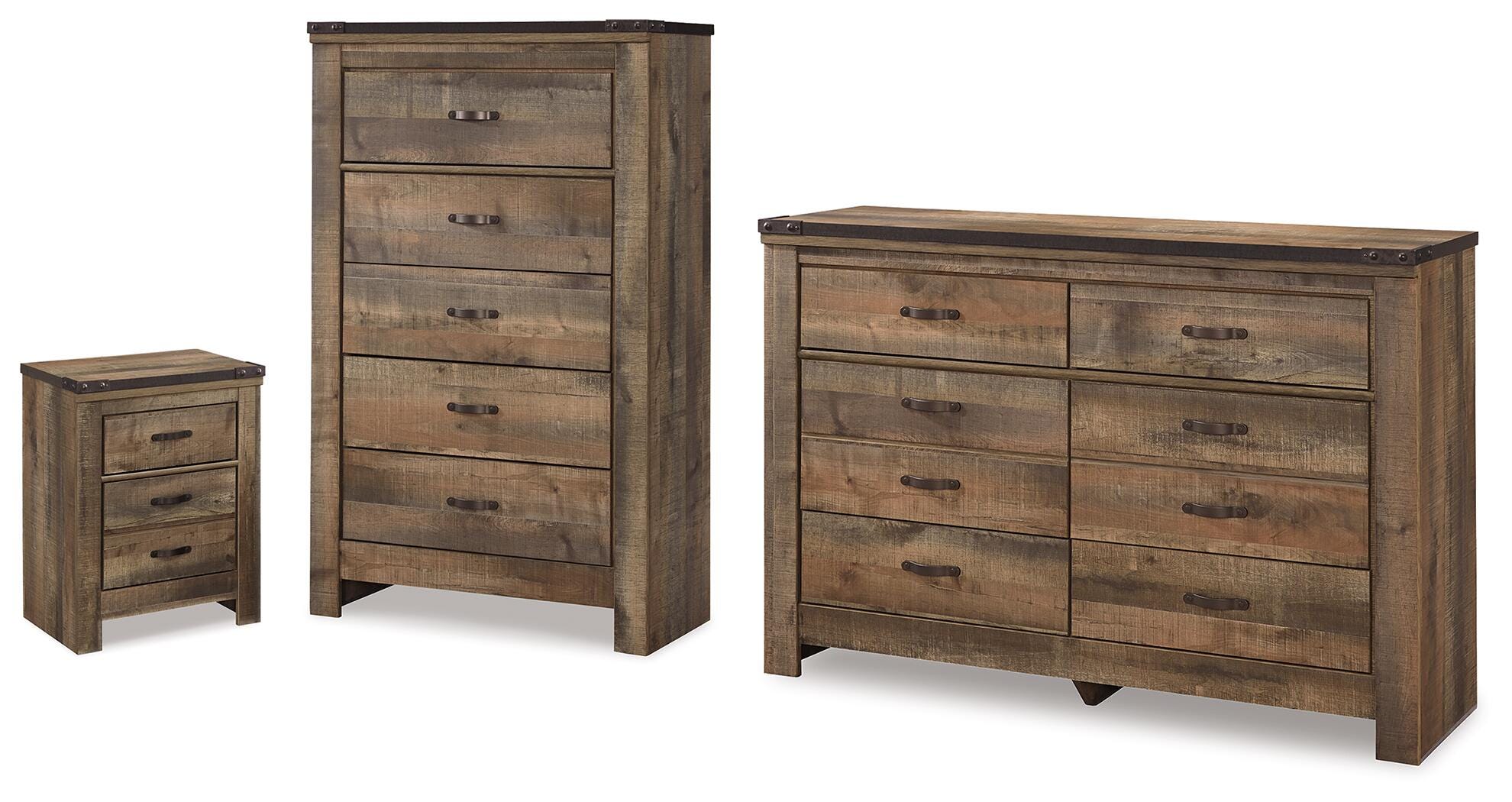 Trinell Brown Dresser, Chest and Nightstand