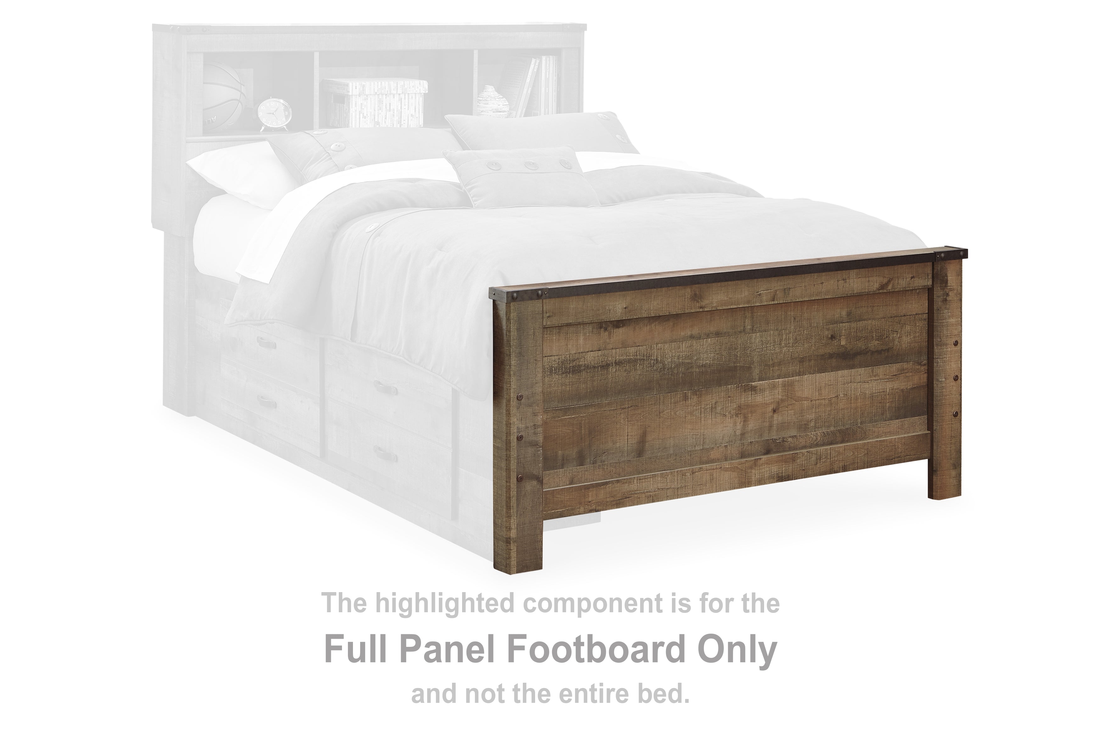Trinell Brown Full Bookcase Bed w/Storage