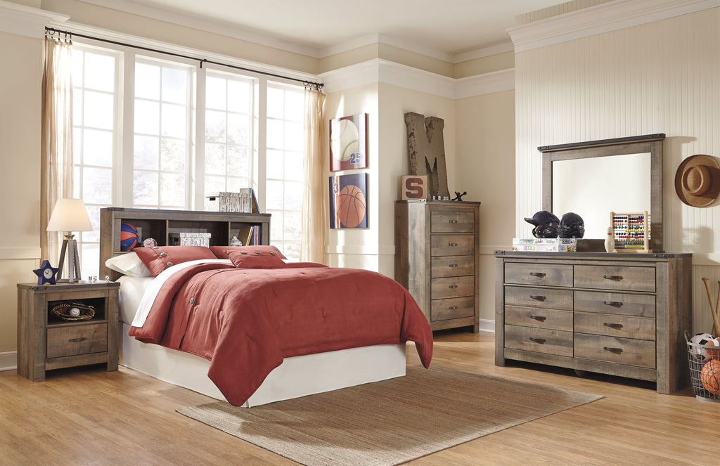 Trinell Full Bookcase Headboard, Brown