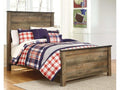 Trinell Brown Full Panel Bed w/ Mattress