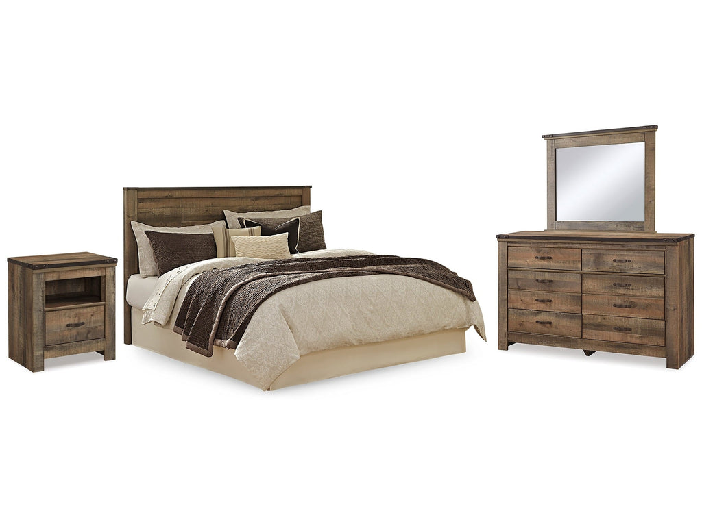 Trinell King/California King Panel Headboard, Dresser, Mirror and Nightstand, Brown