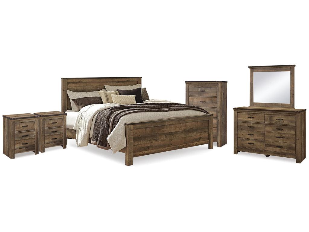 Trinell King Panel Bedroom Set, Brown