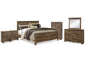 Trinell King Panel Bedroom Set, Brown