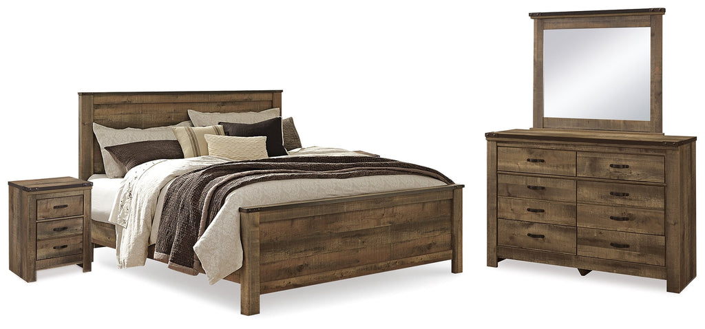 Trinell King Panel Bedroom Set, Brown
