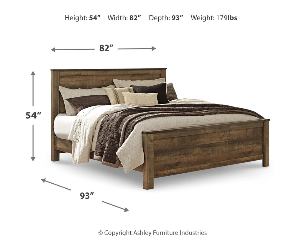 Trinell King Panel Bedroom Set, Brown
