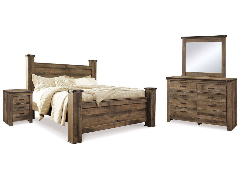 Trinell King Poster Bedroom Set, Brown