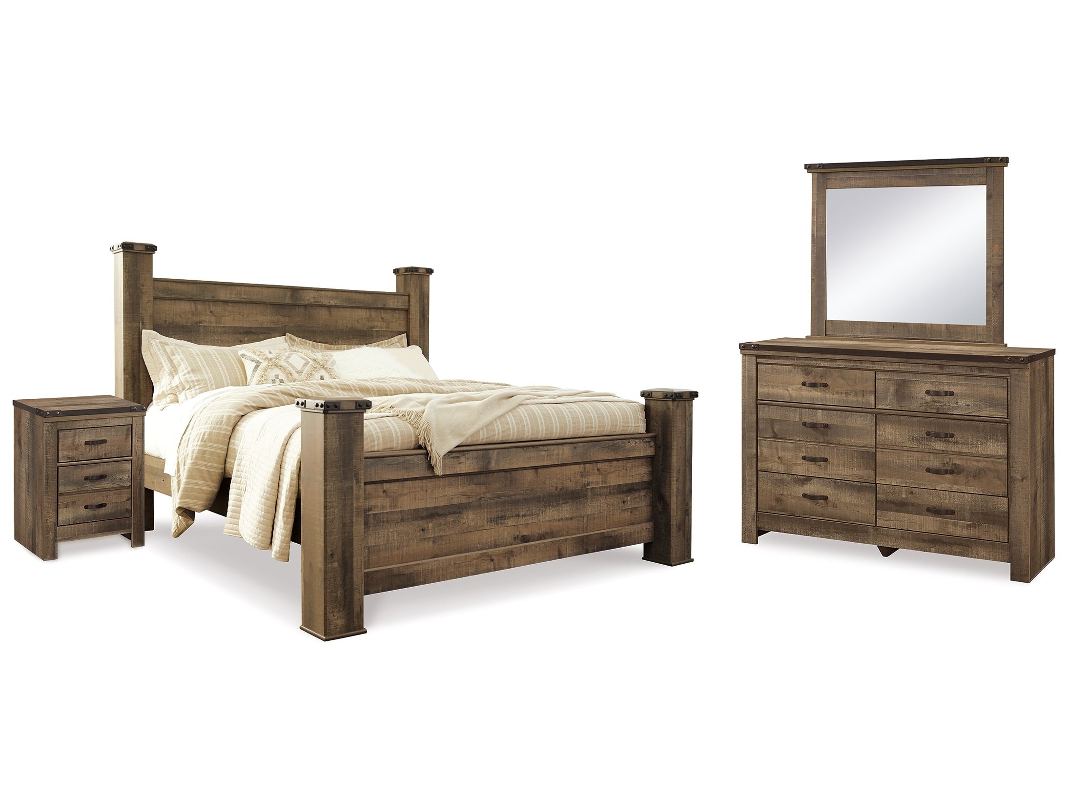 Trinell King Poster Bedroom Set, Brown