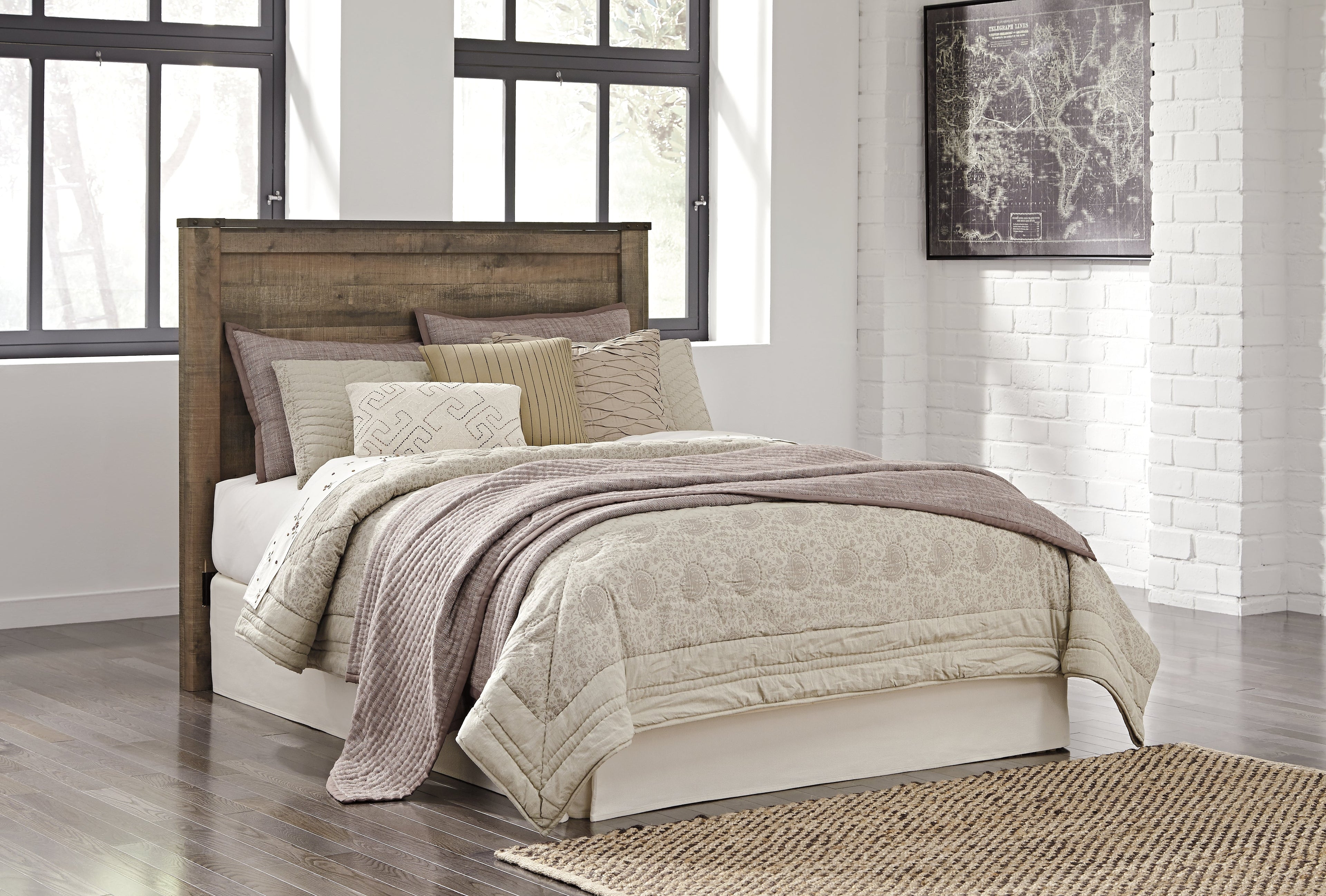 Trinell Queen Panel Headboard, Brown