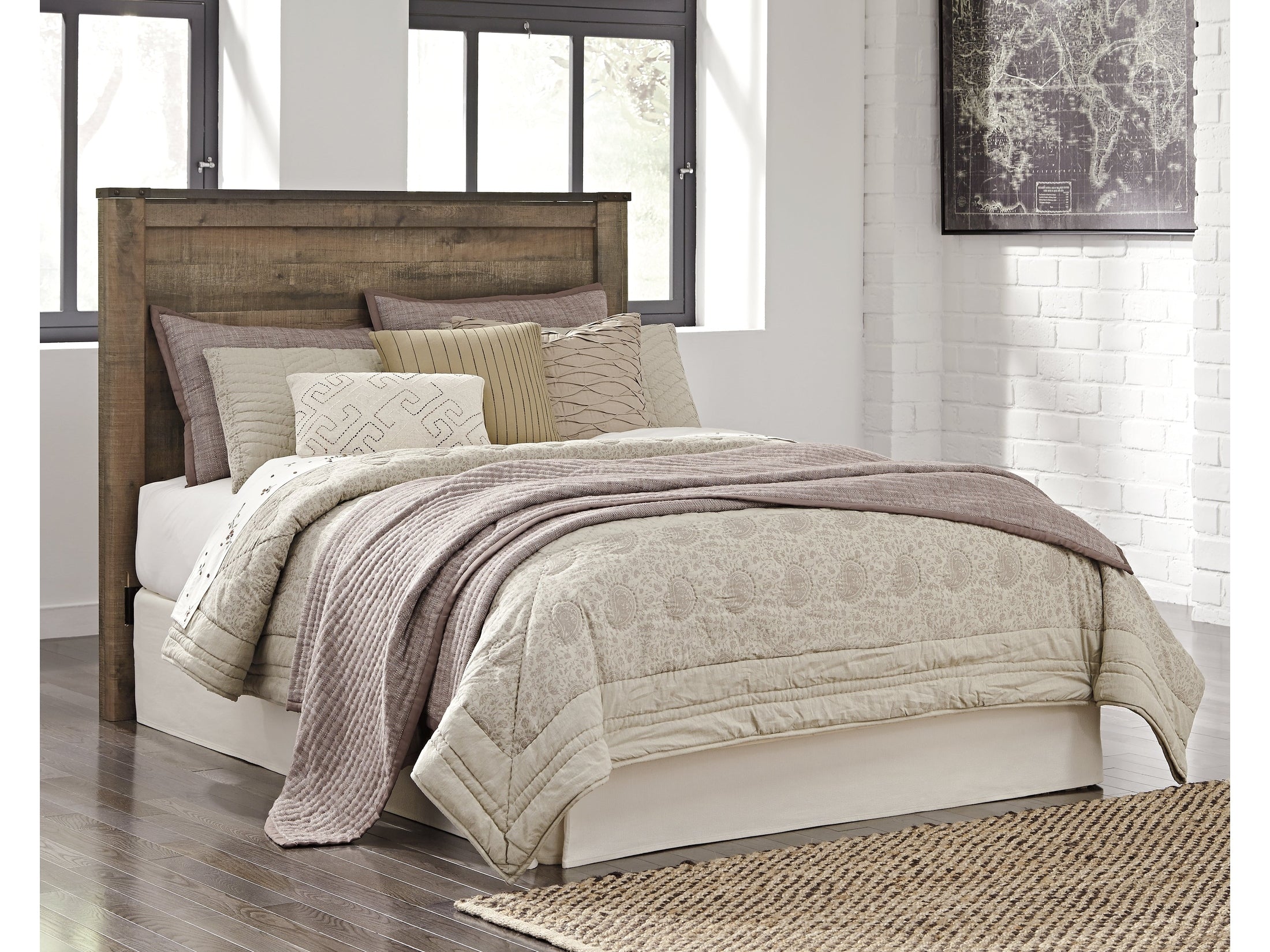 Trinell Queen Panel Headboard, Brown