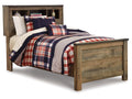 Trinell Brown Twin Bookcase Bed