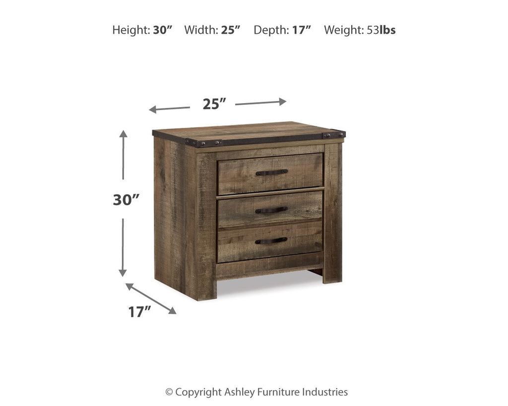 Trinell Twin Bookcase Storage Bedroom Set, Brown